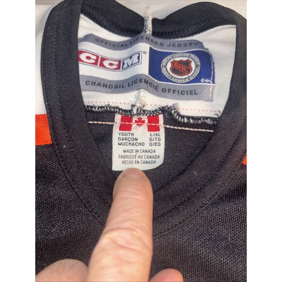 CCM Philadelphia Flyers Jeremy Roenick Hockey Jersey Size Youth L/XL - Picture 12 of 15
